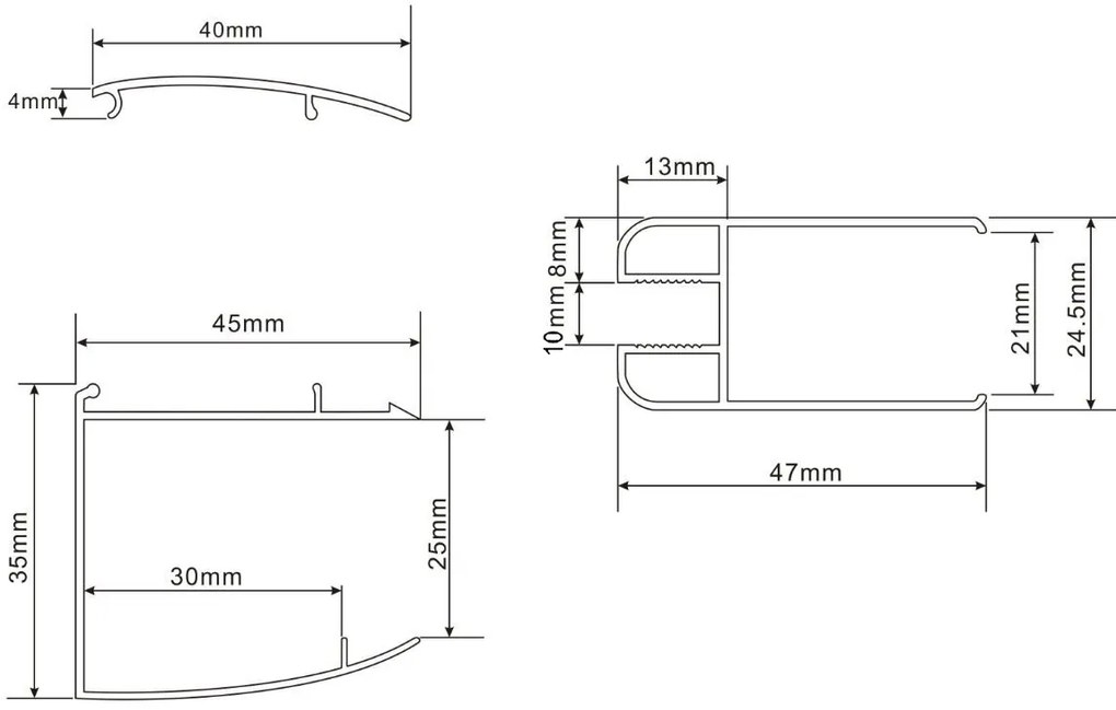 Mueller Augsburg Inloopdouche 600x2000 Anti-kalk