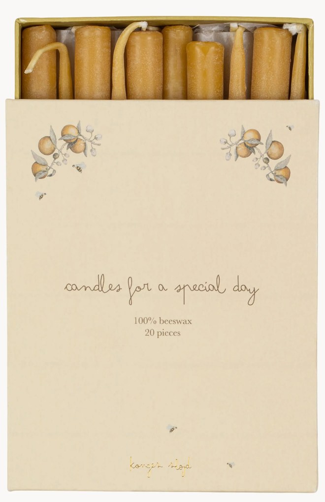 Steekkaarsen Birthday, 20 stuks