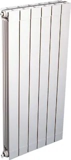 Oscar radiator (decor) aluminium wit (hxlxd) 1646x344x93mm