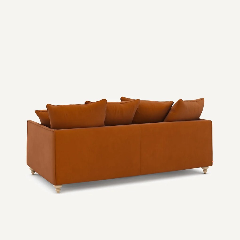 3-zits slaapbank van linnen fluweel, LAZARE