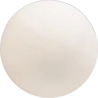 Smart scandinavische hanglamp zilver met opaal glas 50cm incl. Wifi A60 - Ball 50