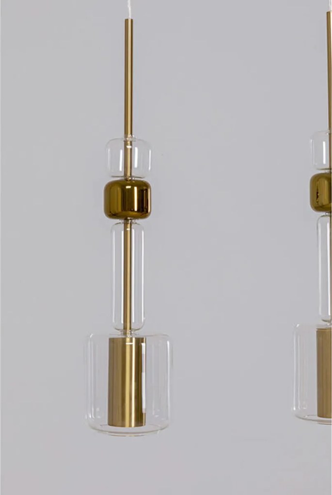 Hanglamp Goud En Glas 73 Cm