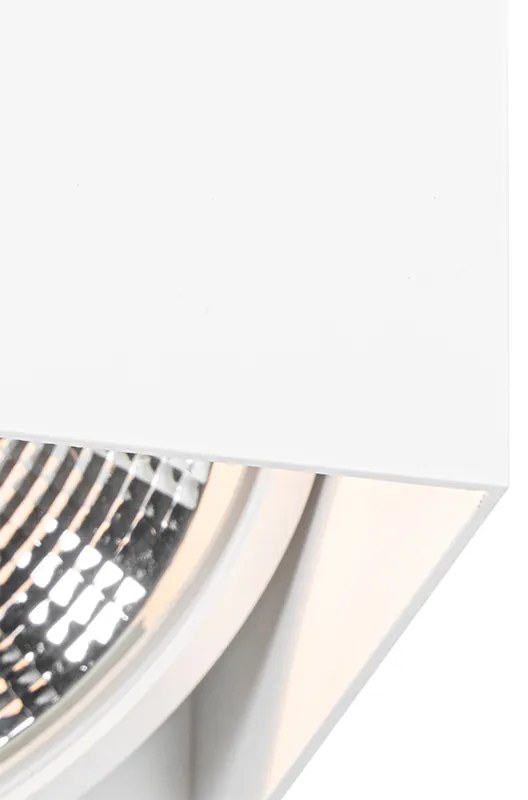 Design opbouwSpot / Opbouwspot / Plafondspot wit vierkant GU10 111mm - Box Design GU10 Binnenverlichting Lamp