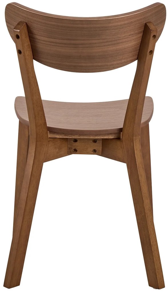 ROXY natuurlijke walnoot - HOUTEN STOEL VOOR WOONKAMER, EETKAMER, KEUKEN, RETRO