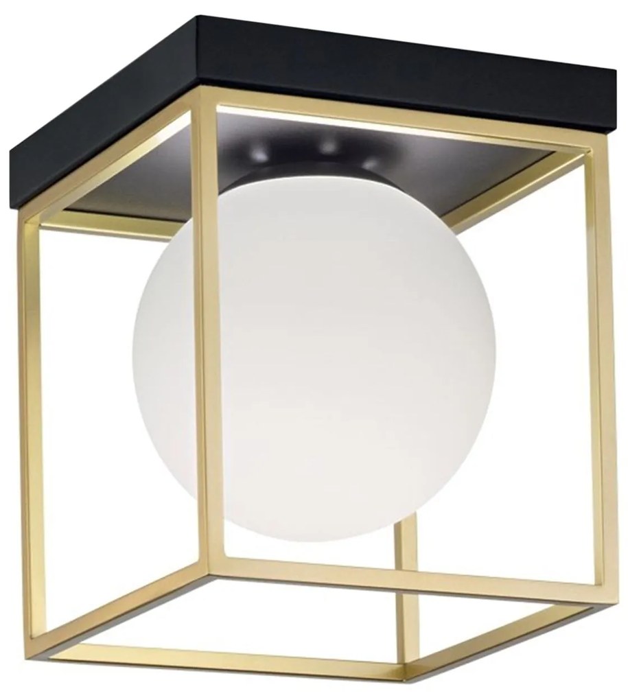 Plafondlamp APP1166-1C goud wit