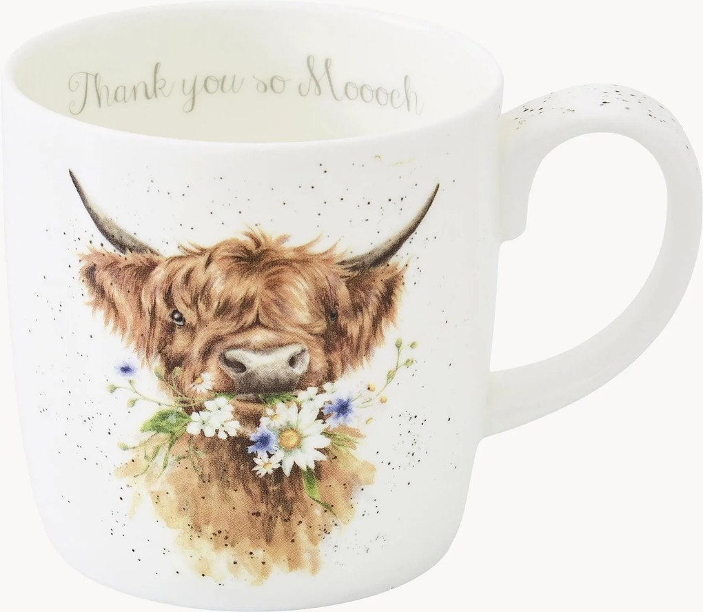 Koffiekopje Fine Bone China Thank You Cow