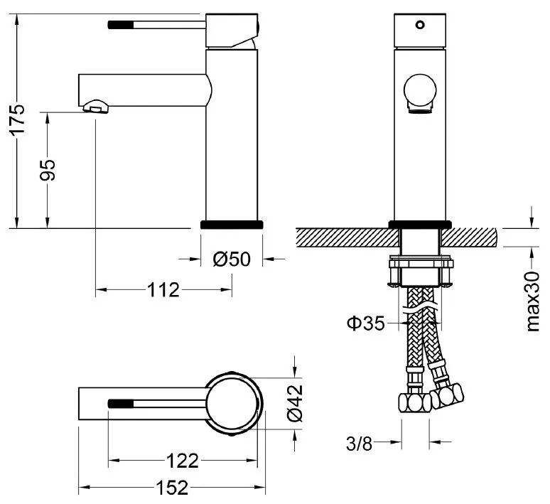 Best Design Nero wastafelkraan zwart mat