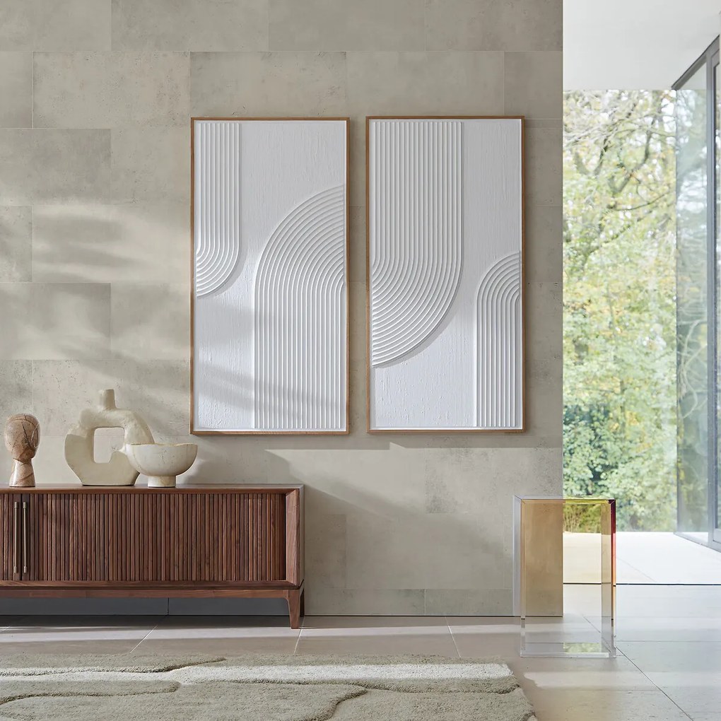 Set van 2 getextureerde muurdecoratie, Flavior