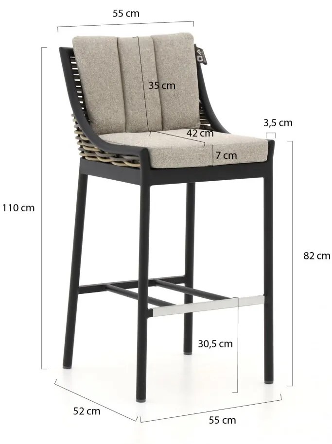 Apple Bee Milou 150cm barset 5-delig