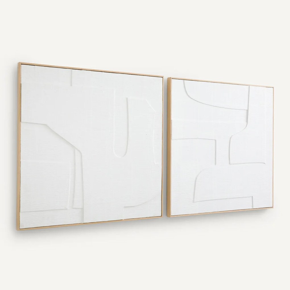 Set van 2 kaders in papier met reliëf, Hekatos