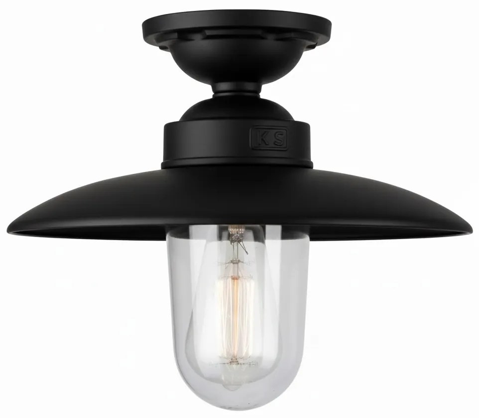 Solingen Plafondlamp Matzwart