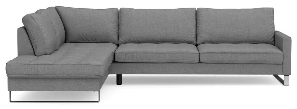 Rivièra Maison - West Houston Corner Sofa Chaise Longue Left, cotton, grey - Kleur: grijs