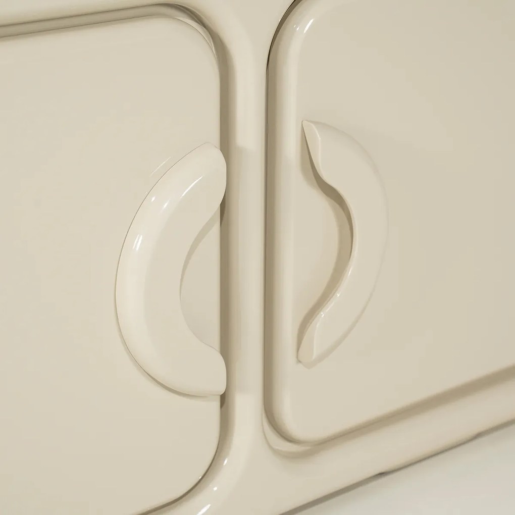Retro TV-meubel Beige - 176x39x50cm.