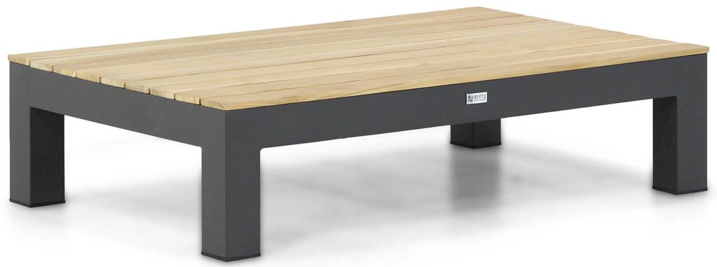 Loungeset 6 personen Aluminium/Teak Grijs Lifestyle Garden Furniture Vittoria