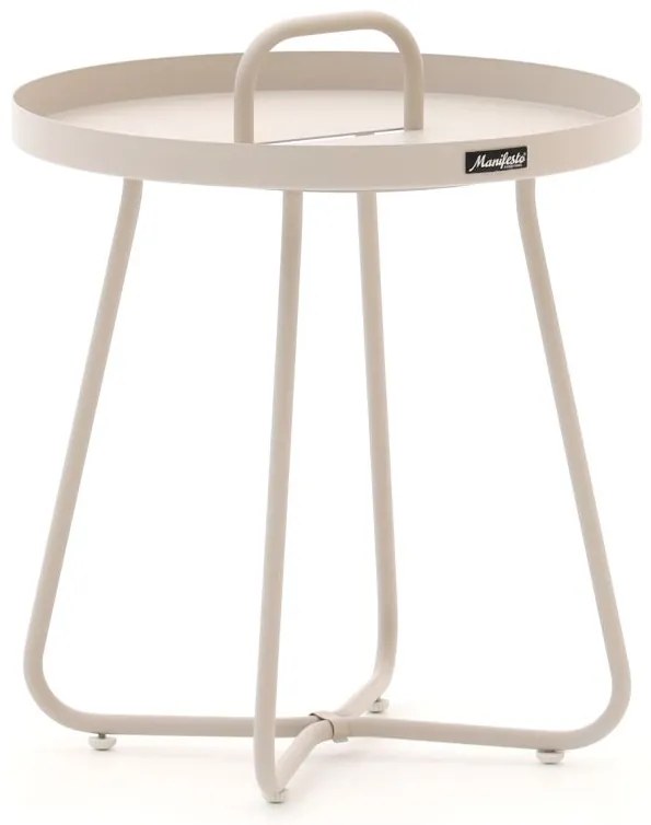Bijzettafel tuin Manifesto  | Rond  | Tuintafel Aluminium | Ø44cm | Kees Smit Tuinmeubelen