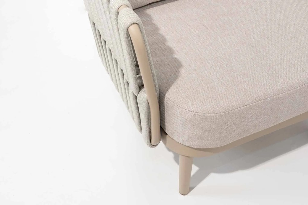 Taste by 4 Seasons Eva loungeset latte met Emma salontafels SALE Loungeset houtkleur weerbestendig