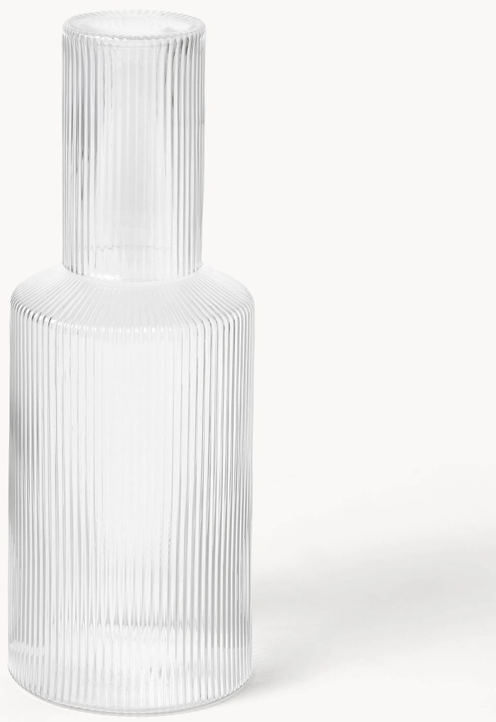 Mondgeblazen deksel Ripple voor karaf