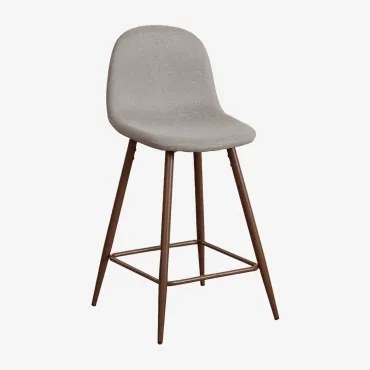 Verpakking Van 2 Glamm Hoge Krukken Donker Hout & ↑65 Cm & Grijs – Beton - Sklum