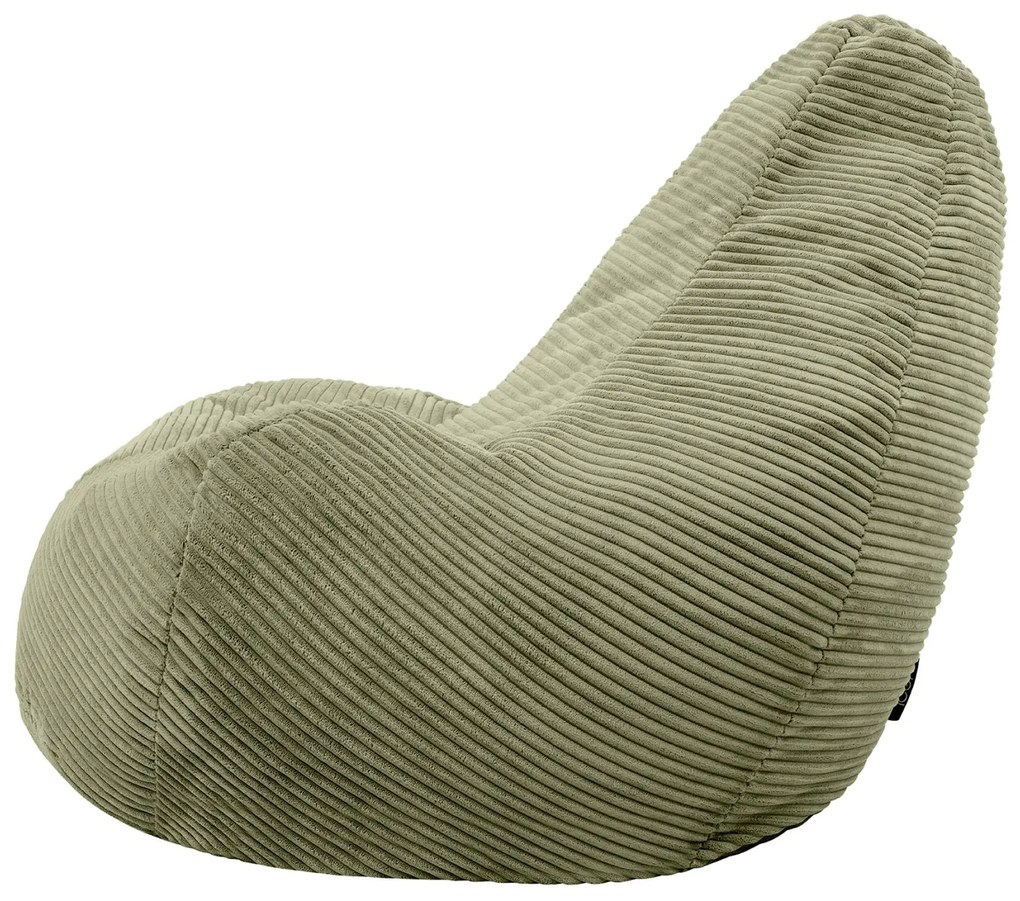 Cloudy Cord Zitzak Stoel - Olijf