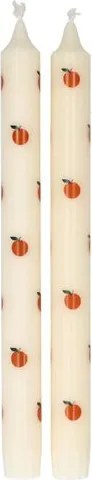 Dinerkaars, sinaasappels, 25 cm, set van 2