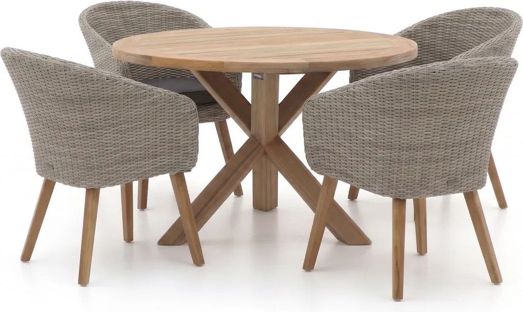 Diningset Intenso  | 4 personen | Tuinset teakhout | 5-delig | Kees Smit Tuinmeubelen