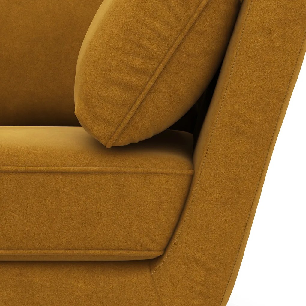 Hoekbank XL in fluweel, Topim