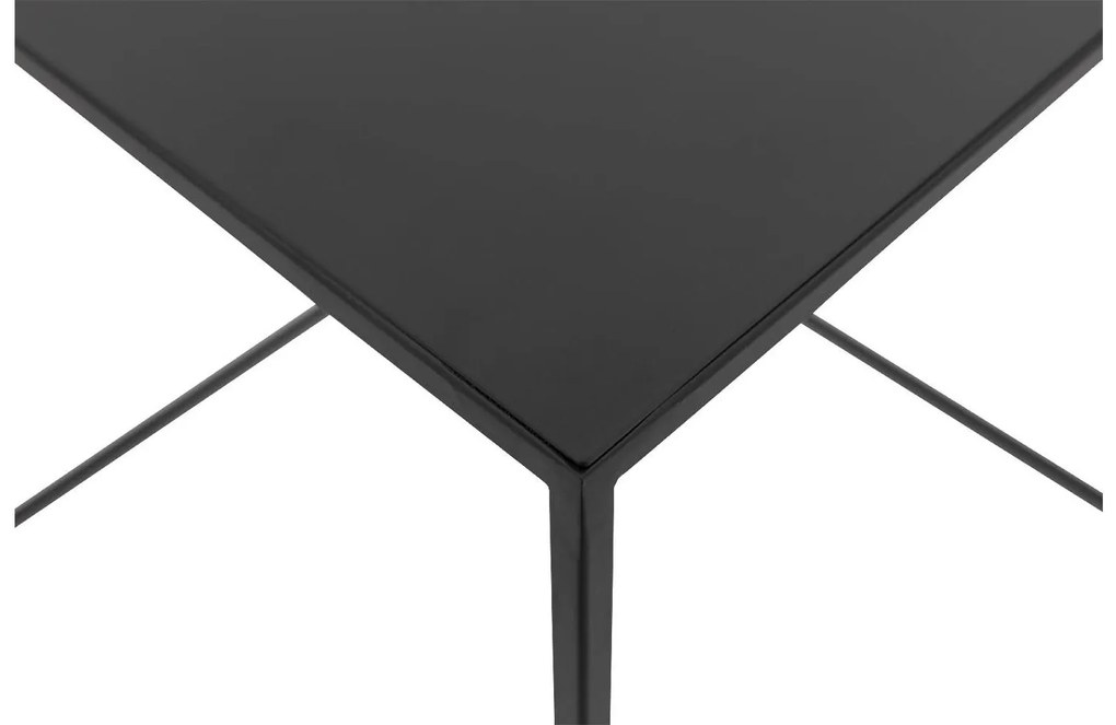 Goossens Bijzettafel Filas, metaal zwart, elegant chic, 50 x 50 x 50 cm