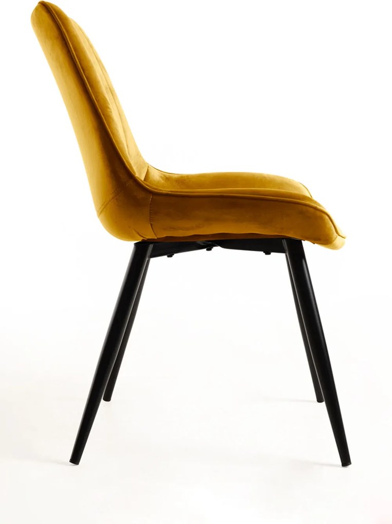 Set 2 Lene Fluwelen Stoelen