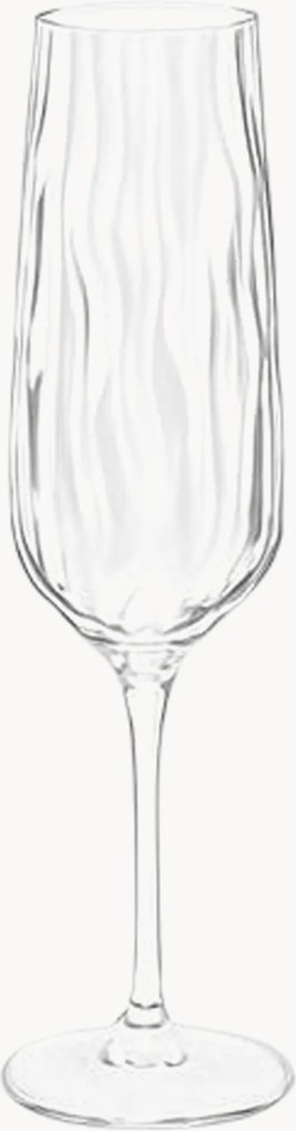 Champagneglazen Nira, 6-delig