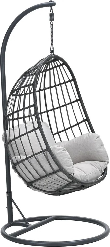 Garden Impressions Esmee hangstoel swing egg - donker grijs