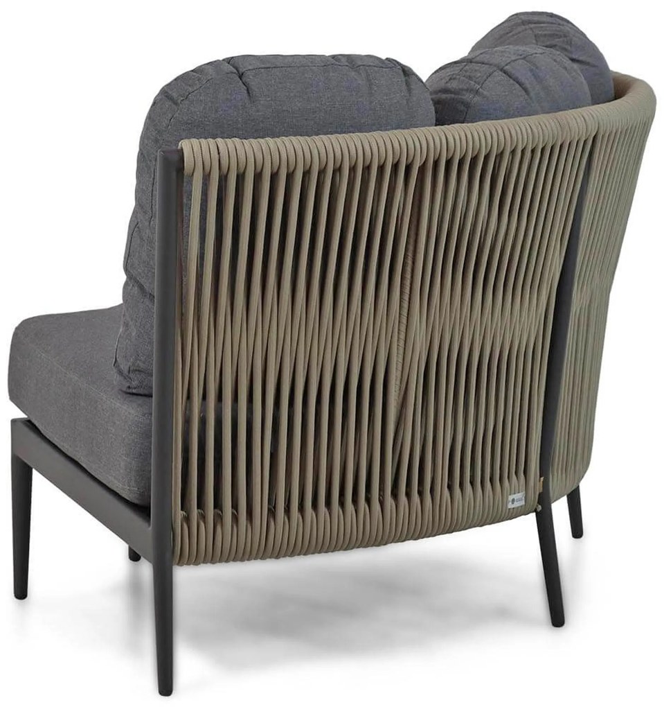 Hoek loungeset 5 personen Aluminium/Rope Taupe Coco Romeo