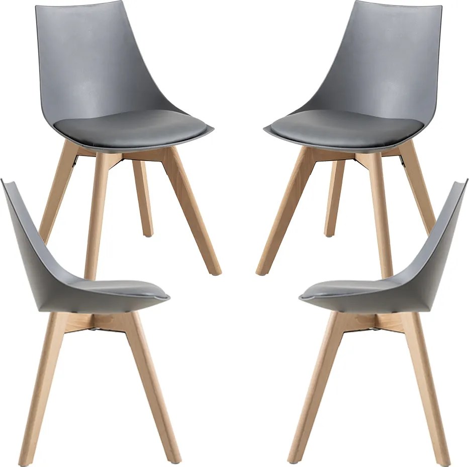 Set 4 Blok Stoelen