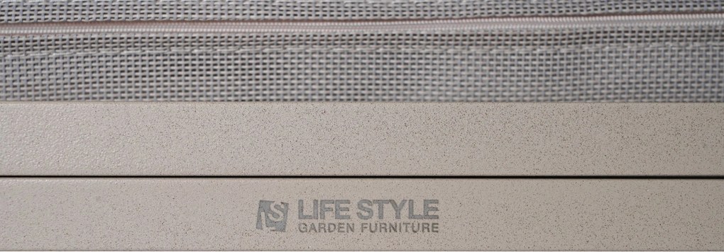 Tuinset 4 personen 909 cm Aluminium Taupe Lifestyle Garden Furniture Alessio/Creta