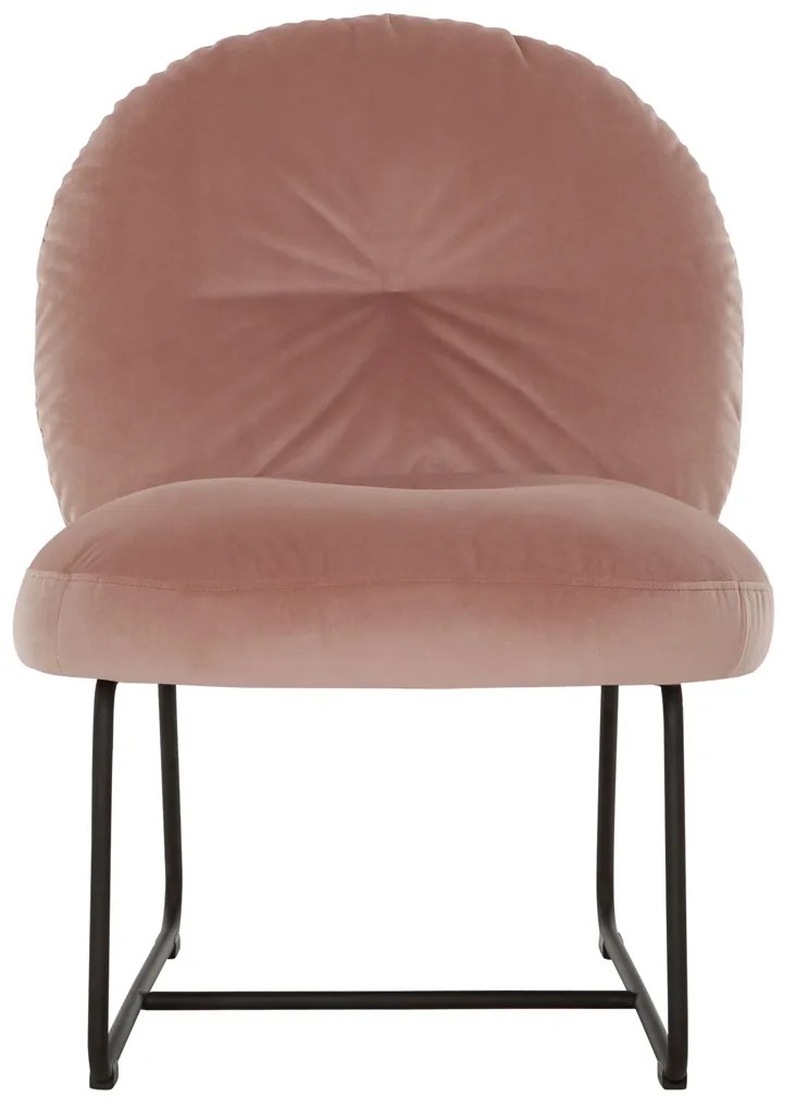Must Living Bouton Roze Design Fauteuil Fluweel