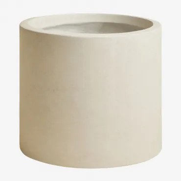 Aurevi Betonnen Bloempot Ø55 Cm & Gebroken Wit - Sklum