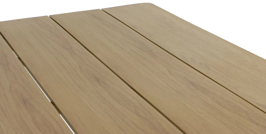 Dining Tuintafel rechthoekig  240 x 92 cm Aluminium/Polywood (teakfinish) Taupe Matale
