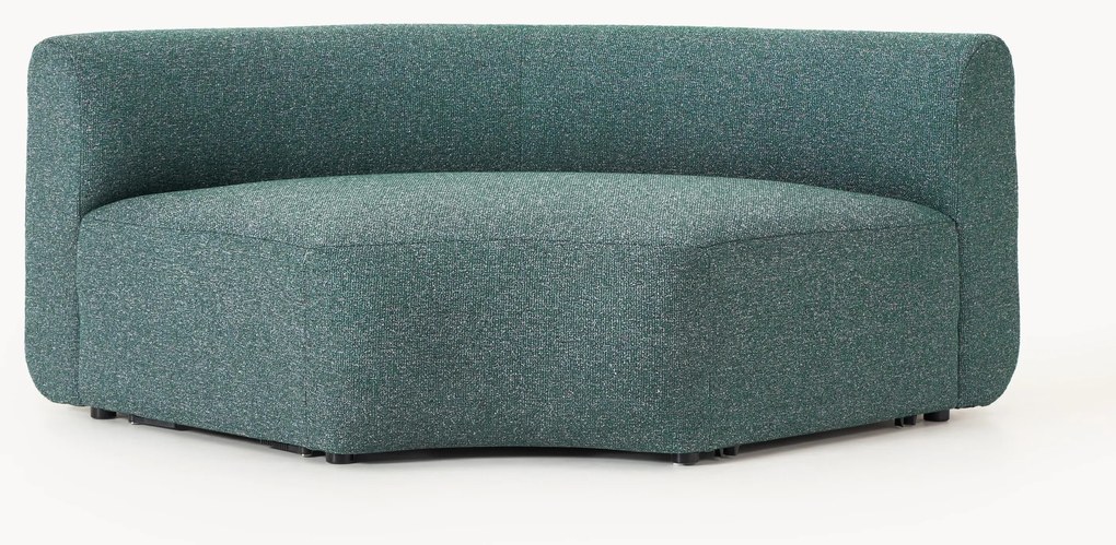 Ronde bouclé hoekmodule Sofia