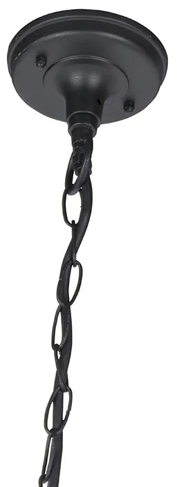 Landelijke buiten hanglamp zwart - Moreno