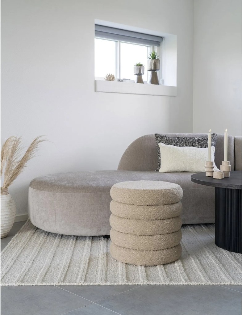 Brooklyn Opbergpoef Bouclé - Beige