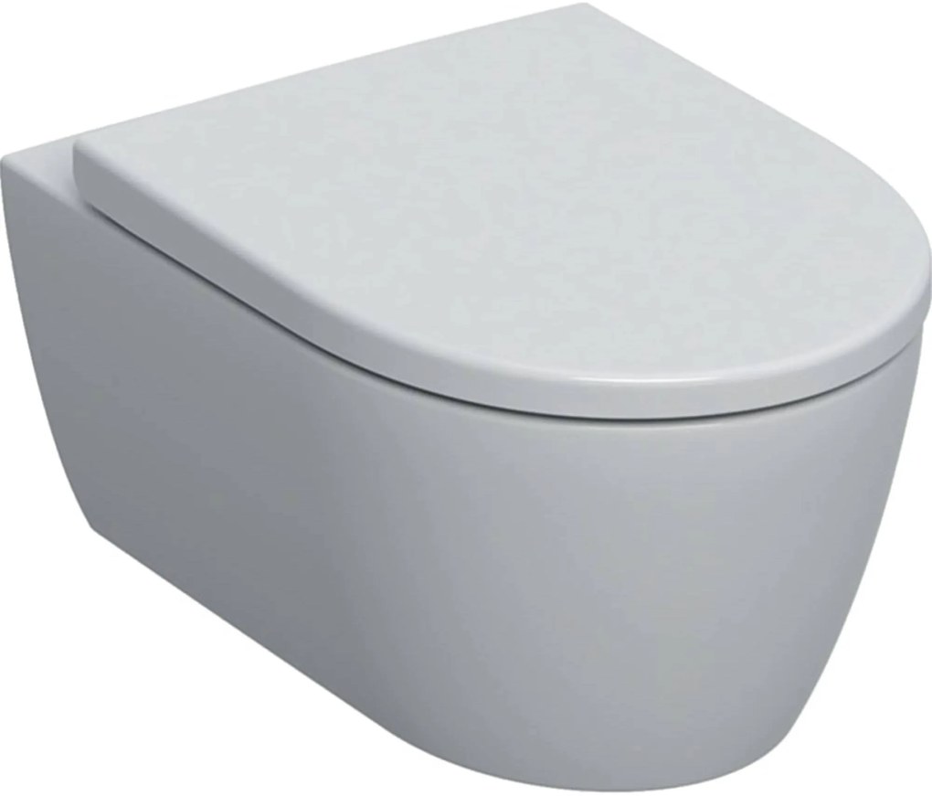 Geberit iCon randloos hangtoilet met toiletbril mat wit
