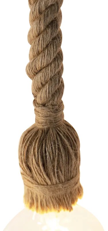 Industriële hanglamp zwart 6-lichts - Plural