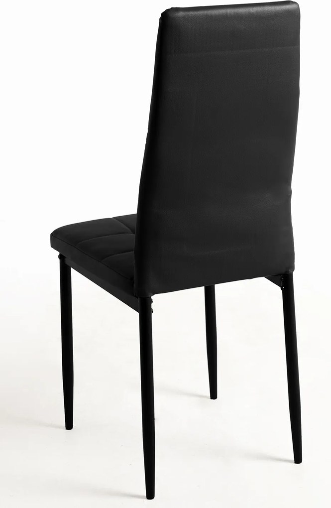 Set 4 Lan Kunstlederen Stoelen