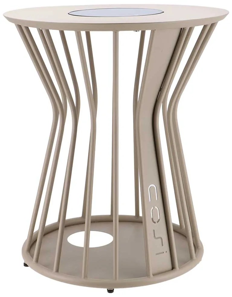 Cosilumia loungetafel met verlichting Ø 52 x 60 cm - sandy beige