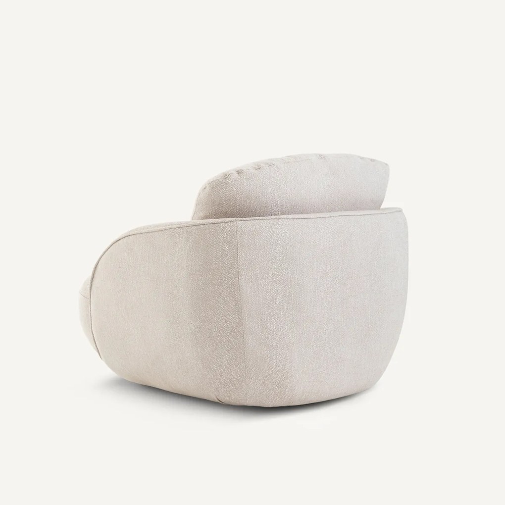 Ronde fauteuil XL in chiné, Alpine