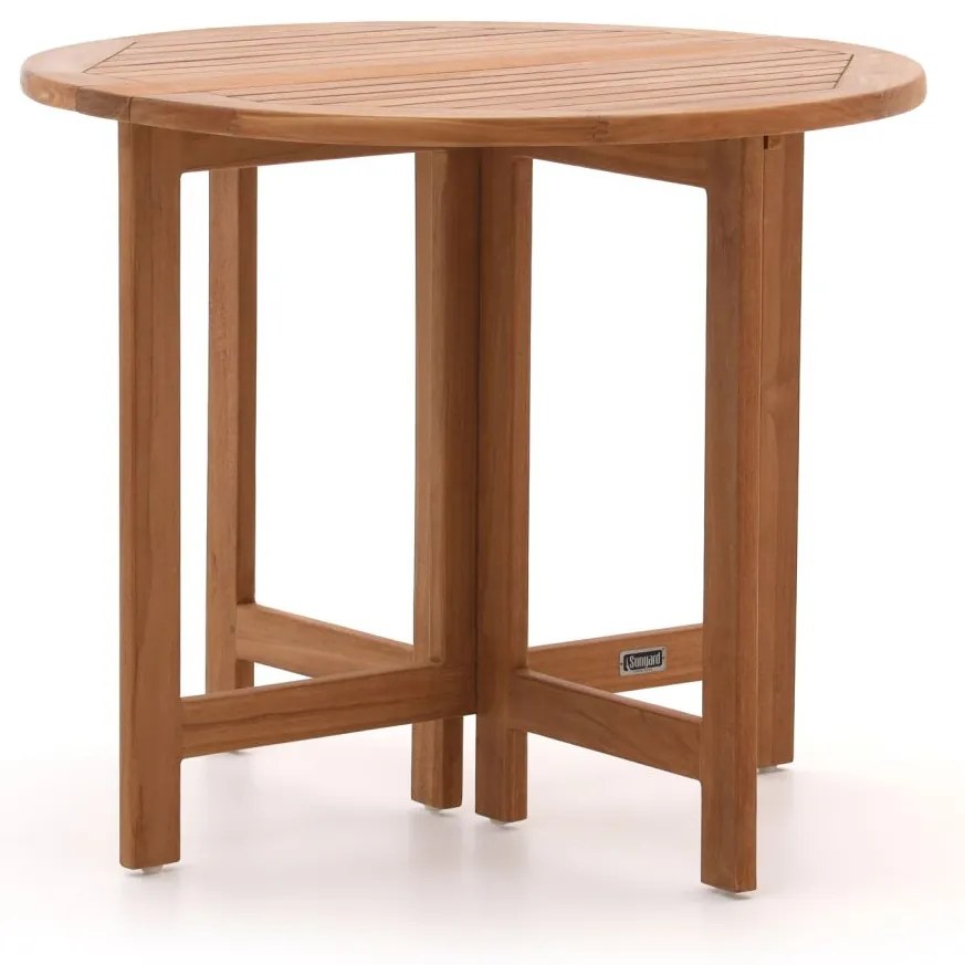 + 15% kassakorting | Inklapbare tafel Sunyard | Rond  | Tuintafel Teakhout | Ø90cm | 2 personen | Kees Smit Tuinmeubelen