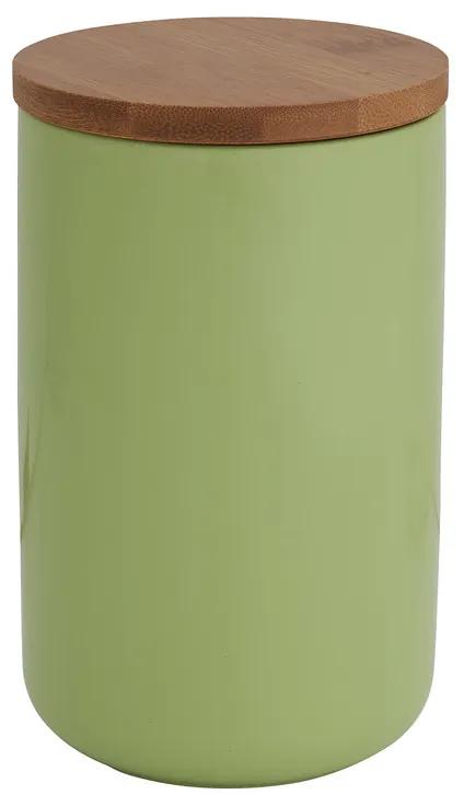 Voorraadpotpot bamboe - groen - 900 ml