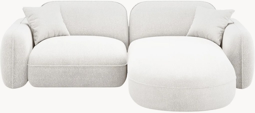 Modulaire fluwelen hoekbank Lucien, (3-zits), hoekdeel links