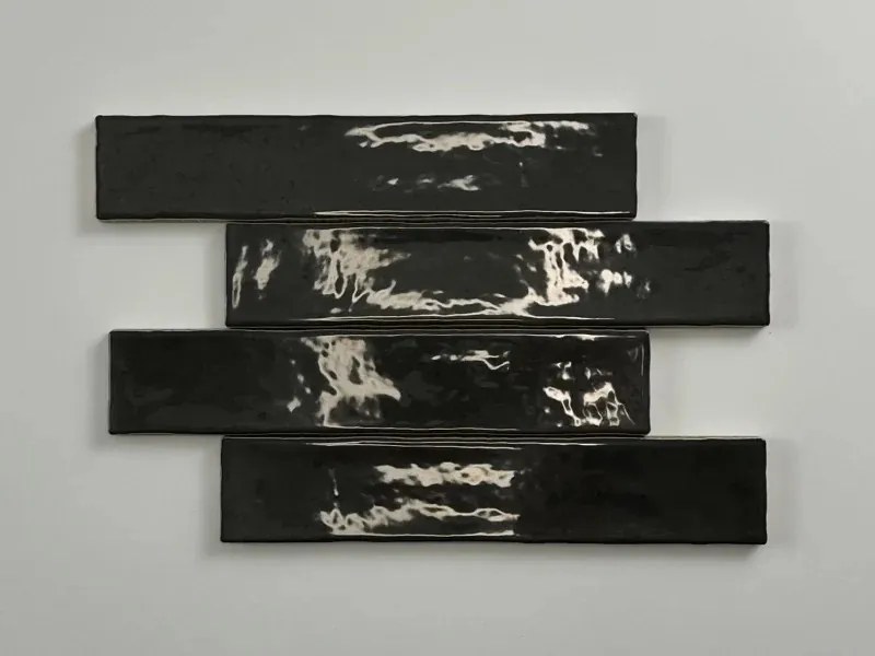 Jabo Kalon wandtegel antraciet 5x25cm glans