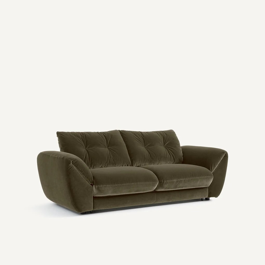 Omvormbare 3-zitsbank van fluweel Edgar