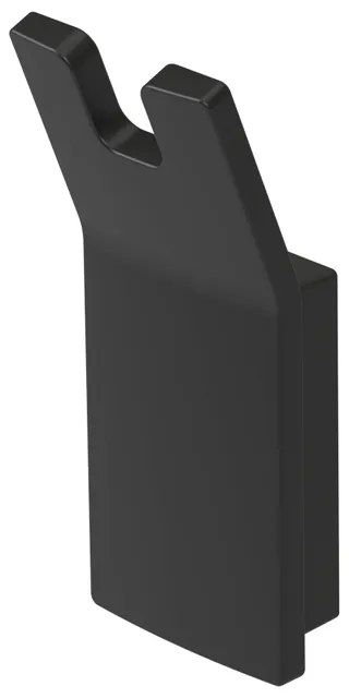 Haceka Aline Handdoekhaak - dubbel - zwart 1208643